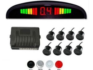 Senzori parcare fata spate cu 8 senzori si display LED S308