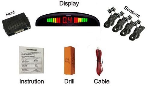 Senzori parcare fata spate cu 8 senzori si display LED S308 - imagine 3