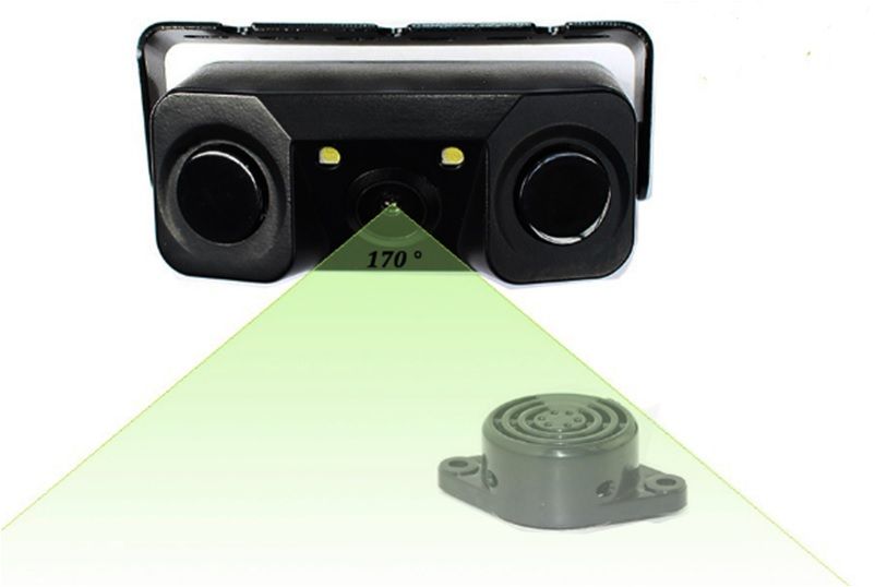 Senzori parcare cu camera video 2 in 1 si 2 senzori de parcare incorporati S451