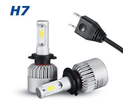 Bec H7 Led Canbus pentru far auto putere 60W, luminozitate 8000 Lm, 12V