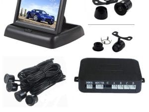Senzori parcare cu camera video si display LCD de 4.3 pliabil S612-P