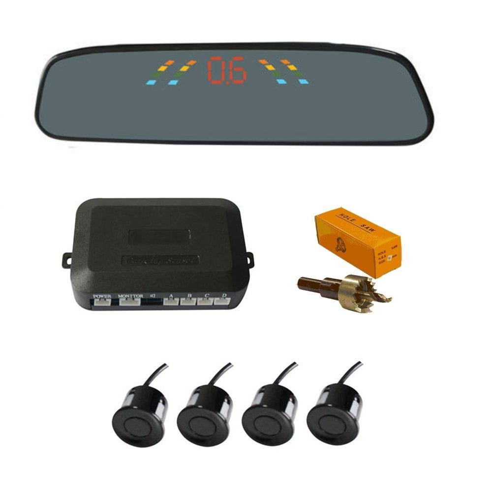 Senzori parcare cu display in oglinda wireless S306W