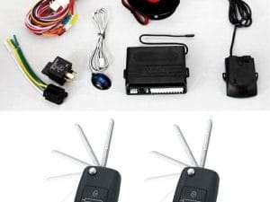 Alarma auto K119 cu 2 telecomenzi cu cheie briceag Tip VW