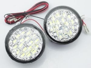 Lumini de zi rotunde 18 led *0,5W 12V - Off when headlight on