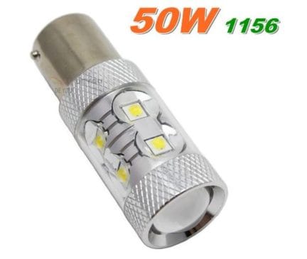 Led auto rosu BAY15D 50W, 12V - 24V cu leduri EPISTAR, leduri auto interior / exterior, led pozitie, semnalizare, marsarier, stopuri / frana…