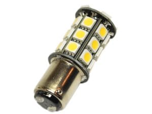 Led auto BA15D 27 SMD cu dubla intensitate si pini simetrici, leduri auto interior / leduri auto exterior, pozitie, semnalizare, marsarier, stopuri / frana…