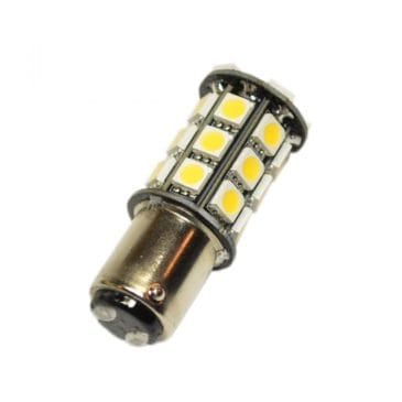 Led auto BA15D 27 SMD cu dubla intensitate si pini simetrici, leduri auto interior / leduri auto exterior, pozitie, semnalizare, marsarier, stopuri / frana…