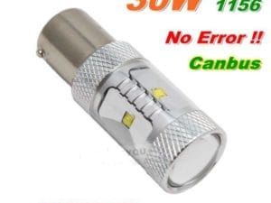 Led 12V auto Galben 30W BAU15S 12V-24V Canbus cu leduri CREE, leduri auto interior / exterior, led pozitie, semnalizare, marsarier, stopuri / frana…