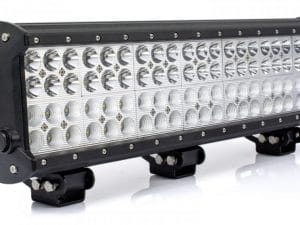 Bara LED cu 2 faze (faza scurta/faza lunga), putere 252W/12V-24V, 21420 Lumeni, lungime 51 cm, Leduri CREE calitate extra lumina, special pentru vanatoare si autoturisme 4×4, Led bar auto cu 4 randuri de leduri, cu faza scurta si faza lunga