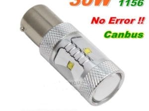 Led 24v auto Rosu 30W BA15S 12V-24V Canbus cu leduri CREE, leduri auto interior / exterior, led pozitie, semnalizare, marsarier, stopuri / frana…
