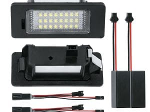 Lampi led numar Passat B6, Golf 6, JETTA, POLO, TOUAREG, TOURAN, SHARAN OEM lampi led VW de ultima generatie Dedicate OEM pentru numar de inmatriculare.