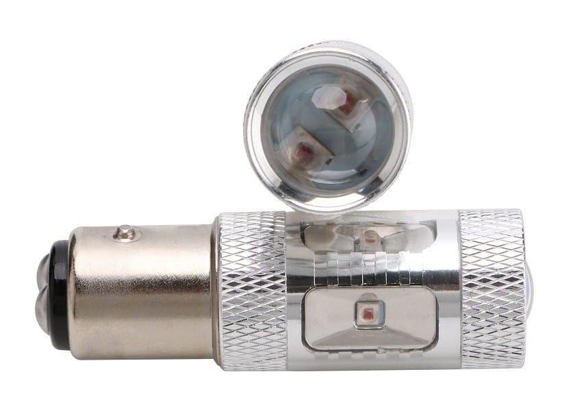 Led auto ROSU 30W BAZ15D Canbus cu leduri CREE Premium
