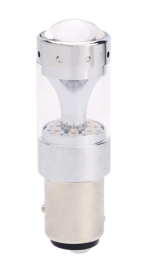 Led Auto ROSU 60W BA15D Canbus cu Leduri CREE Fara Polaritate