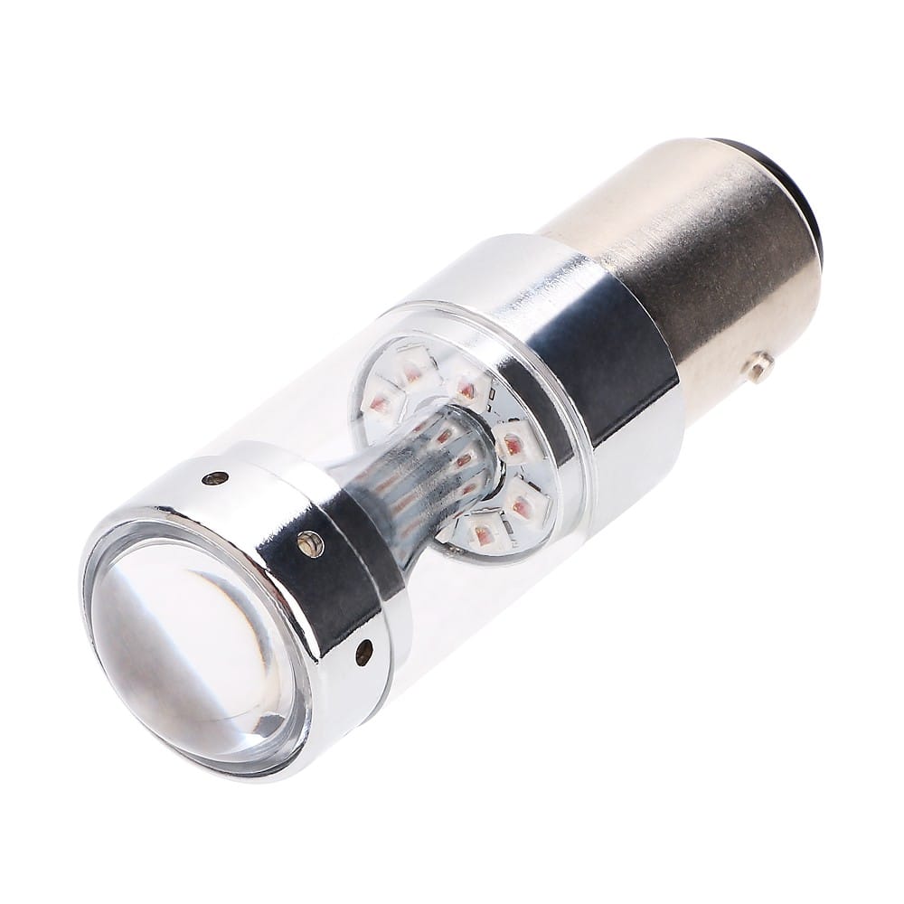 Led Auto ROSU 60W BA15D Canbus cu Leduri CREE Fara Polaritate