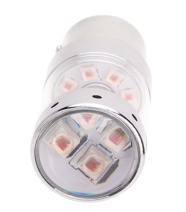 Led Auto ROSU 60W BA15D Canbus cu Leduri CREE Fara Polaritate