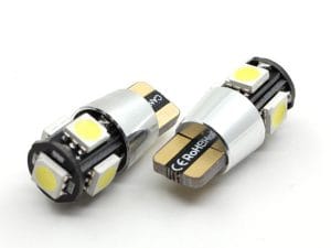 Led auto T10 W5W 5 SMD Canbus cu radiator MAXEED