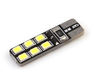 Led auto T10 (W5W) Canbus 12 SMD 2835 Super Light