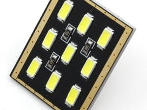 Led auto T10 Canbus tip placa cu 9 SMD 5730 fara polaritate PREMIUM