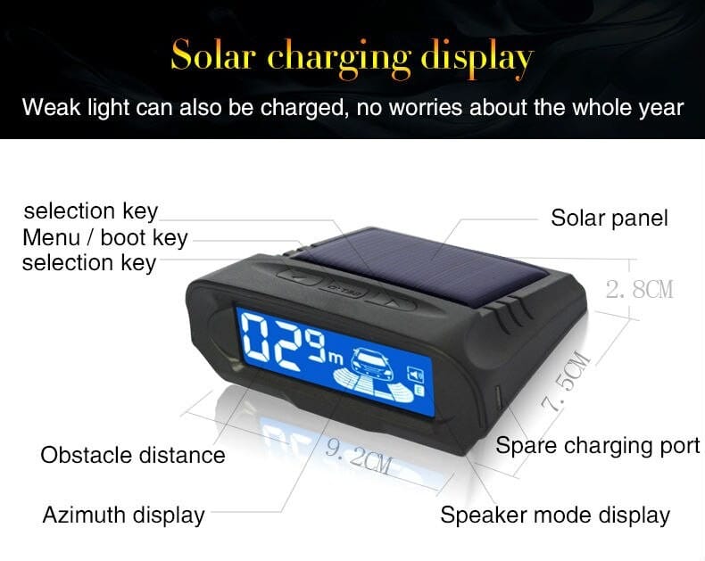 Senzori parcare Wireless cu incarcare solara si display LCD RS-10000Y