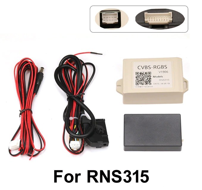 Interfata video, convertor CVBS-RGBS pentru montare camera marsarier aftermarket la RNS315 OEM