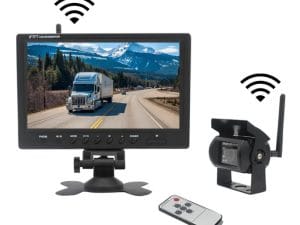 Kit marsarier wireless cu camera si display de 9" 12V~24V, K610W pentru Camioane, Autocare, Bus-uri