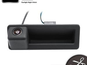 Camera marsarier HD, unghi 170 grade, cu StarLight Night Vision pentru E39, E60, E90, E70 pe manerul de portbagaj PREMIUM