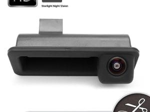 Camera marsarier HD, unghi 170 grade cu StarLight Night Vision pentru Ford Mondeo MK4, Focus MK2, Fiesta, Smax, Fusion pe manerul de la hayon PREMIUM