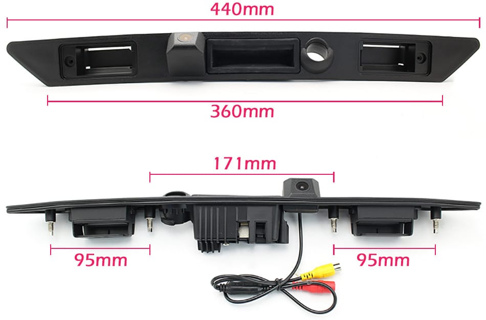 Camera marsarier HD, unghi 170 grade cu StarLight Night Vision pentru Audi A3, A4, A6, A8, Q7 PREMIUM