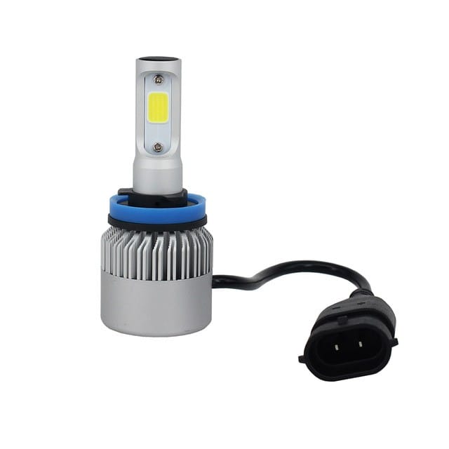 Leduri H11 COB Canbus pentru far auto putere 72W, luminozitate 16.000 Lm, 12V - 24V