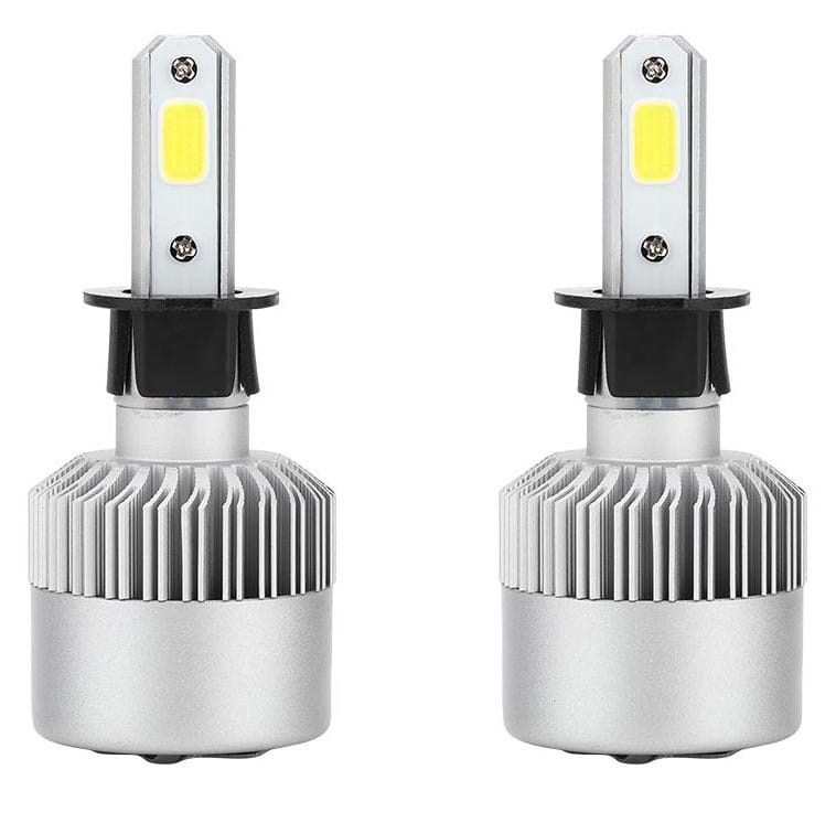 Leduri H3 COB Alb cald - 4300K Canbus pentru far auto putere 72W, luminozitate 16.000 Lm, 12V - 24V