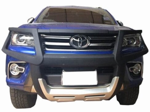 Bullbar poliuretan cu protectie faruri Toyota Hilux 2005, 2006, 2007, 2008, 2009, 2010, 2011 TYA406 PREMIUM