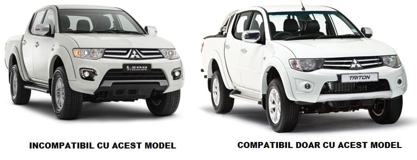 Ornamente cromate faruri Mitsubishi L200 Triton 2006 - 2015 MT06HLCC PREMIUM