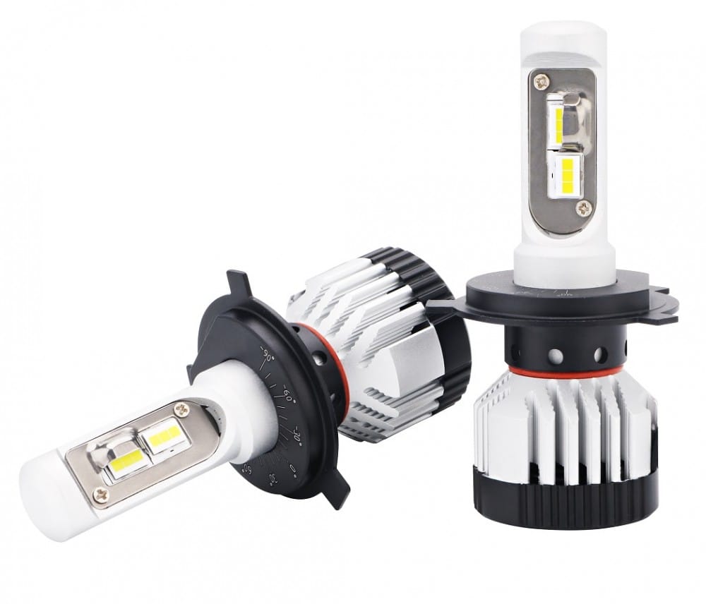 Set 2 leduri H4 SuperCanbus pentru far auto 42W Chip Cree 28.000 Lm 12V BTLH-C11-H4 PREMIUM