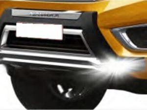 Bullbar poliuretan tip OEM cu DRL Nissan Navara NP300 2015, 2016, 2017, 2018, 2019 NSA168 PREMIUM