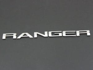 Litere adezive cromate Ford Ranger T6 2012, 2013, 2014, 2015, 2016, 2017, 2018, 2019 FR15RSC PREMIUM