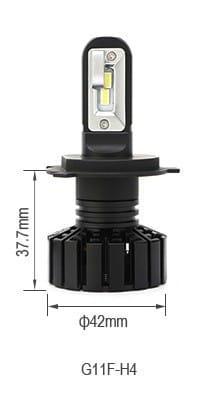 Set 2 leduri H4 pentru far auto 40W Chip Cree 8000 Lm 12/24V - G11F PREMIUM