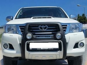 Bullbar poliuretan cu proiectoare Toyota Hilux Revo 2015, 2016, 2017, 2018, 2019 TYA405 PREMIUM