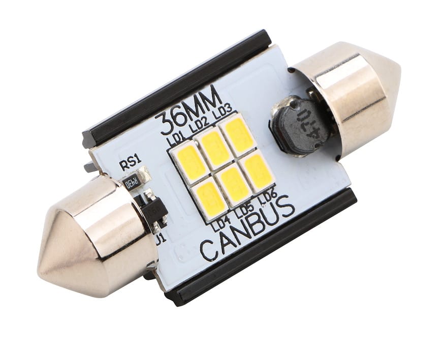 Led Auto Sofit 36mm Canbus 6 SMD 3020 fara polaritate - BTLE1276-36 PREMIUM
