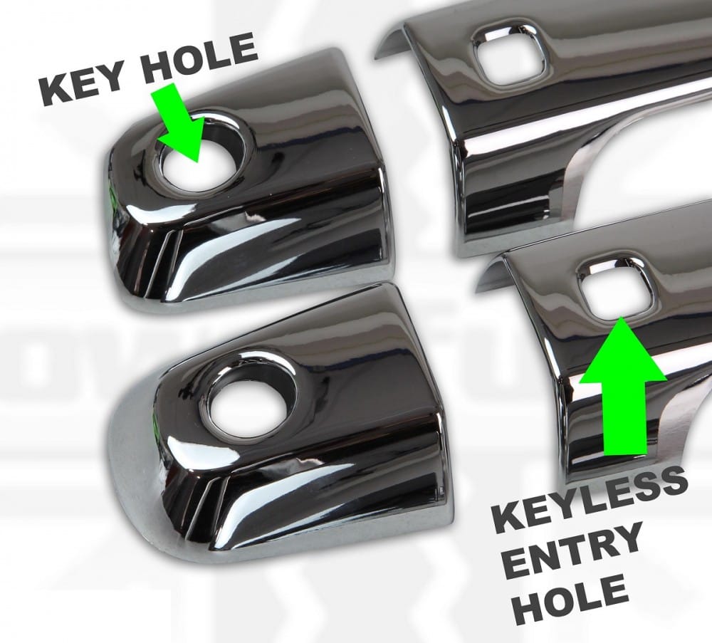 Set manere cromate Mitsubishi L200 Triton KEYLESS 2015, 2016, 2017, 2018, 2019 MTE100 PREMIUM