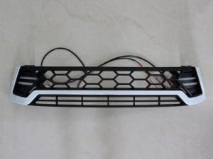 Grila fata cu lumini de zi DRL negru cu alb TRD Toyota Hilux Revo 2015, 2016, 2017, 2018, 2019 THR15FGL PREMIUM