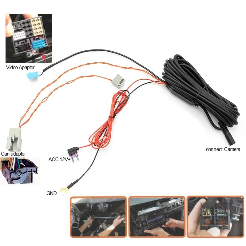 Camera marsarier HD, unghi 170 grade cu StarLight Night Vision pentru RCD330 cu MIB pentru Volkswagen - V903 PREMIUM