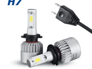 Set 2 leduri H7 COB Canbus pentru far auto, putere 72W, luminozitate 16.000 Lm, 12V-24V PREMIUM