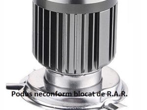 Bec LED H4 pentru far moto, Atv, scuter, putere 15W, luminozitate 1200 Lm, 12V H4-15W PREMIUM