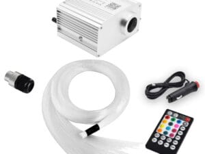 Kit Fibra Optica Plafon Instelat TWINKLE RGBW 300 Fire 2M 0.75mm cu aplicatie AMB06