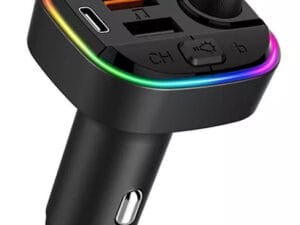 Modulator FM 12-24V Bluetooth 5.0 cu functie de incarcator auto Fast Charge 3.0 si port USB C - C13
