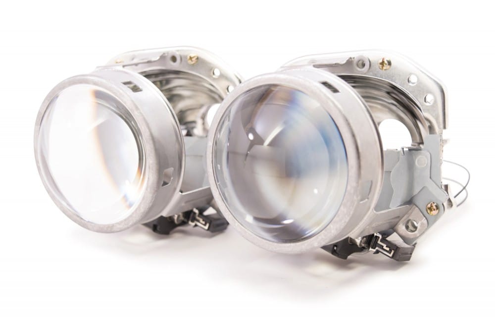 Lupe Bixenon 3" tip Hella EvoX-R E55 H7 pentru becuri H7 cu xenon, LED sau halogen