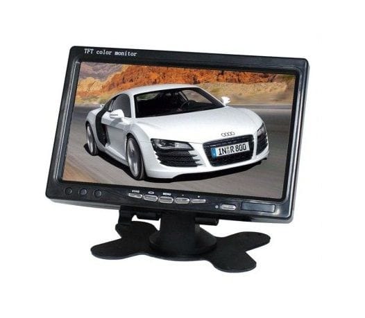 Display auto LCD 7" 12V - 24V D707 cu rama montaj perete