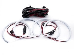 Kit Angel Eyes LED COTTON pentru BMW E46 Coupe/Cabrio Fara Facelift, far Bosch - 4x146mm
