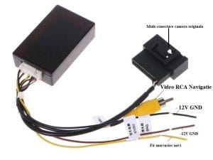 Interfata video camera marsarier pentru navigatie aftermarket VW, Skoda, Seat, Audi MI-20