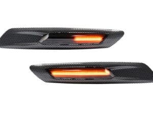 Set 2 Semnalizari Carbon Aripa BMW F10, F11, F07 Dinamice, Secventiale - V-17010535LG